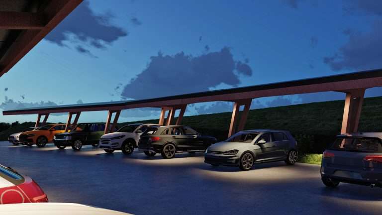 Illuminazione parcheggio