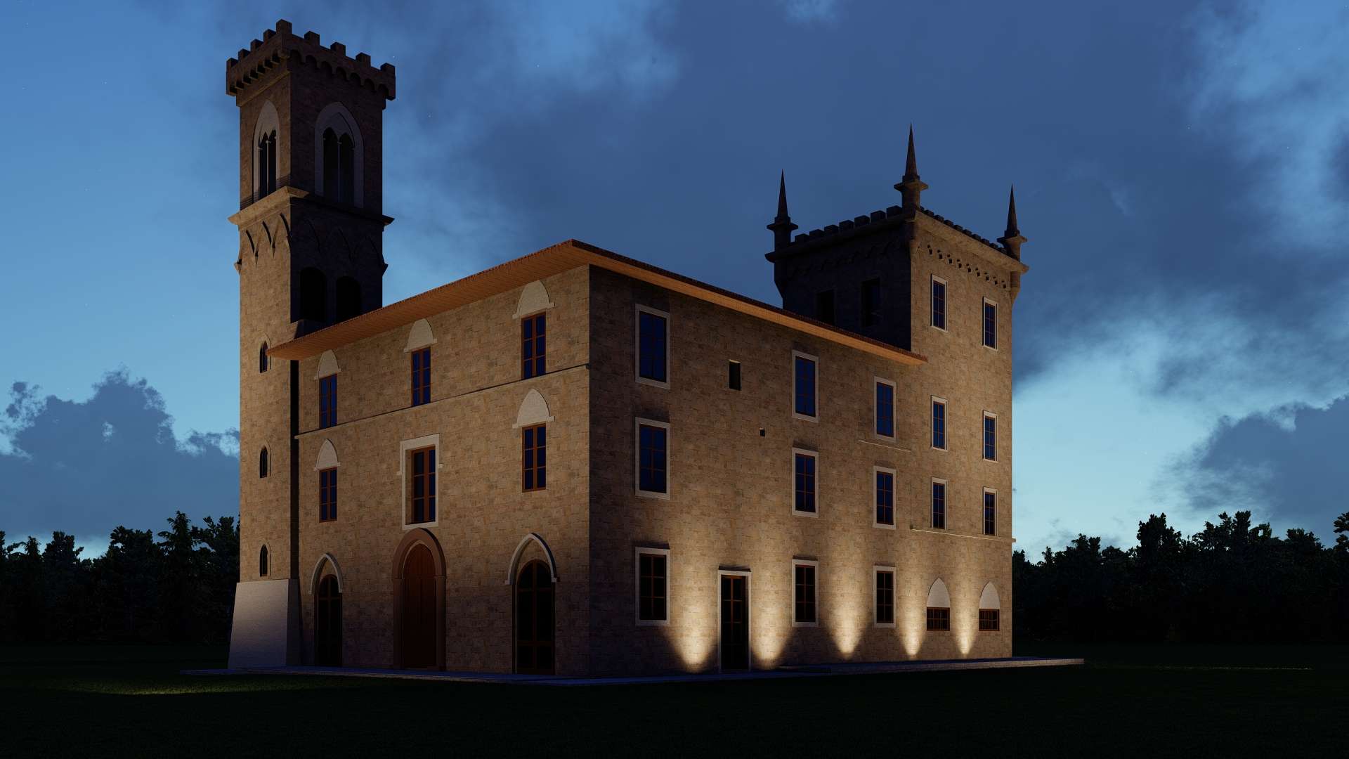 Illuminazione edificio storico #80