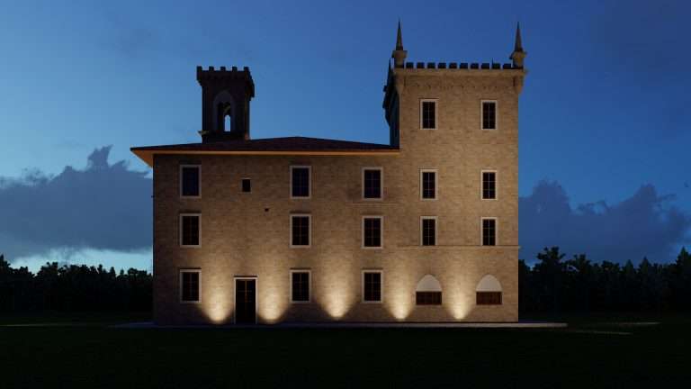 Illuminazione edificio storico