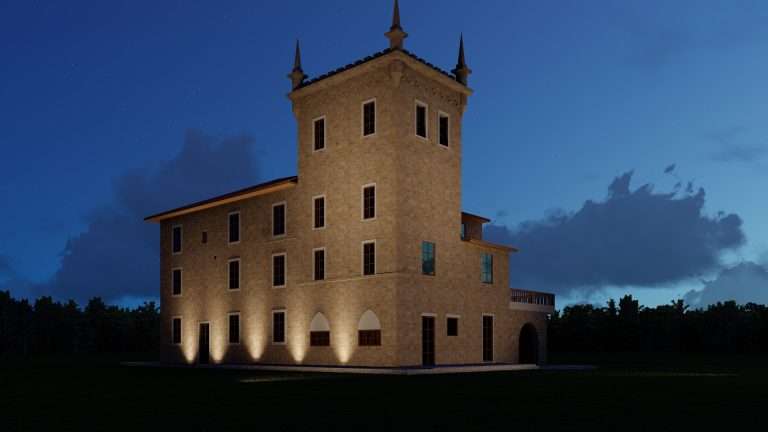 Illuminazione edificio storico